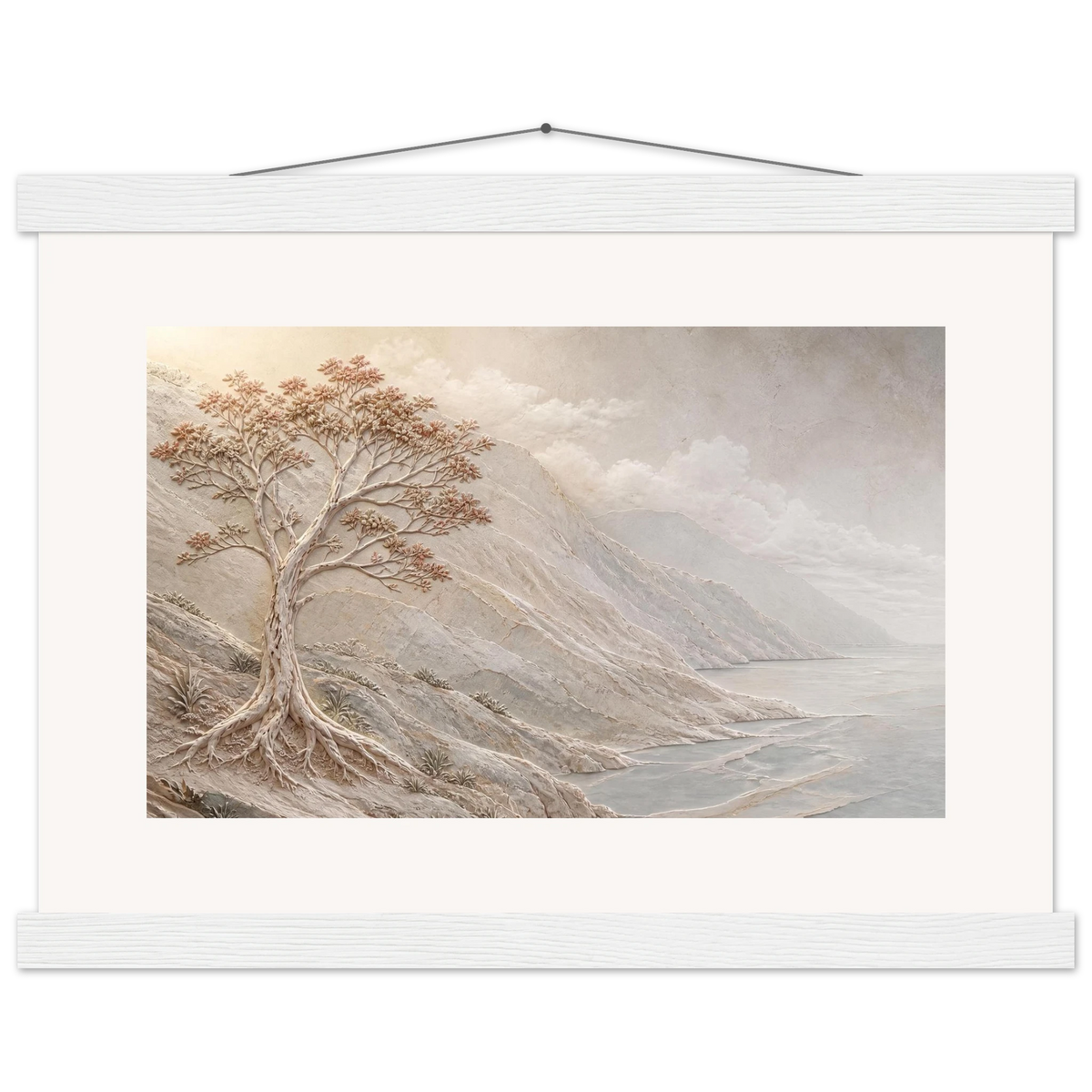 Coral Headland: sea and coastal landscape. Museum-quality fine art poster.