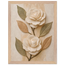 Carved Camellia: flowers and botanical. Framed fine art print, alternate frame and size.