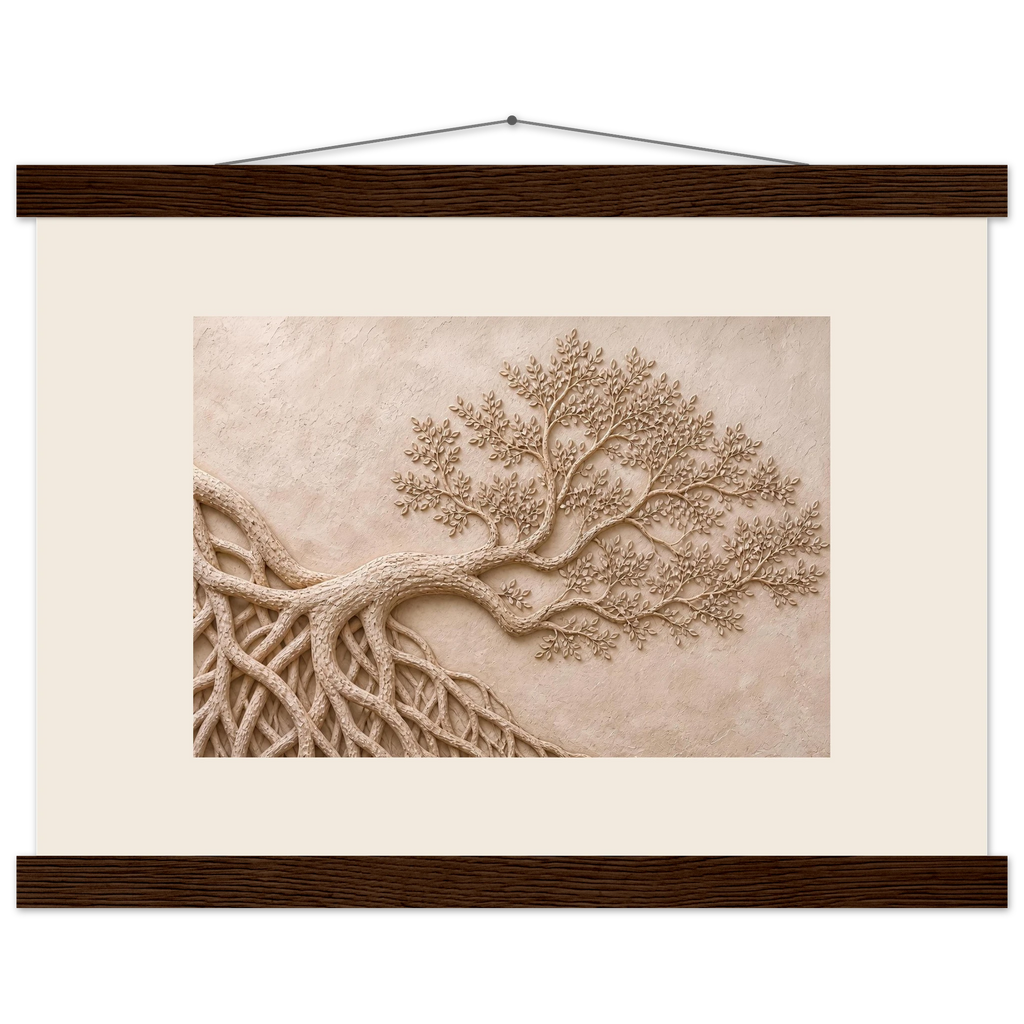 Root Lattice: petra and herbarium. Fine art poster by The Light Stays.