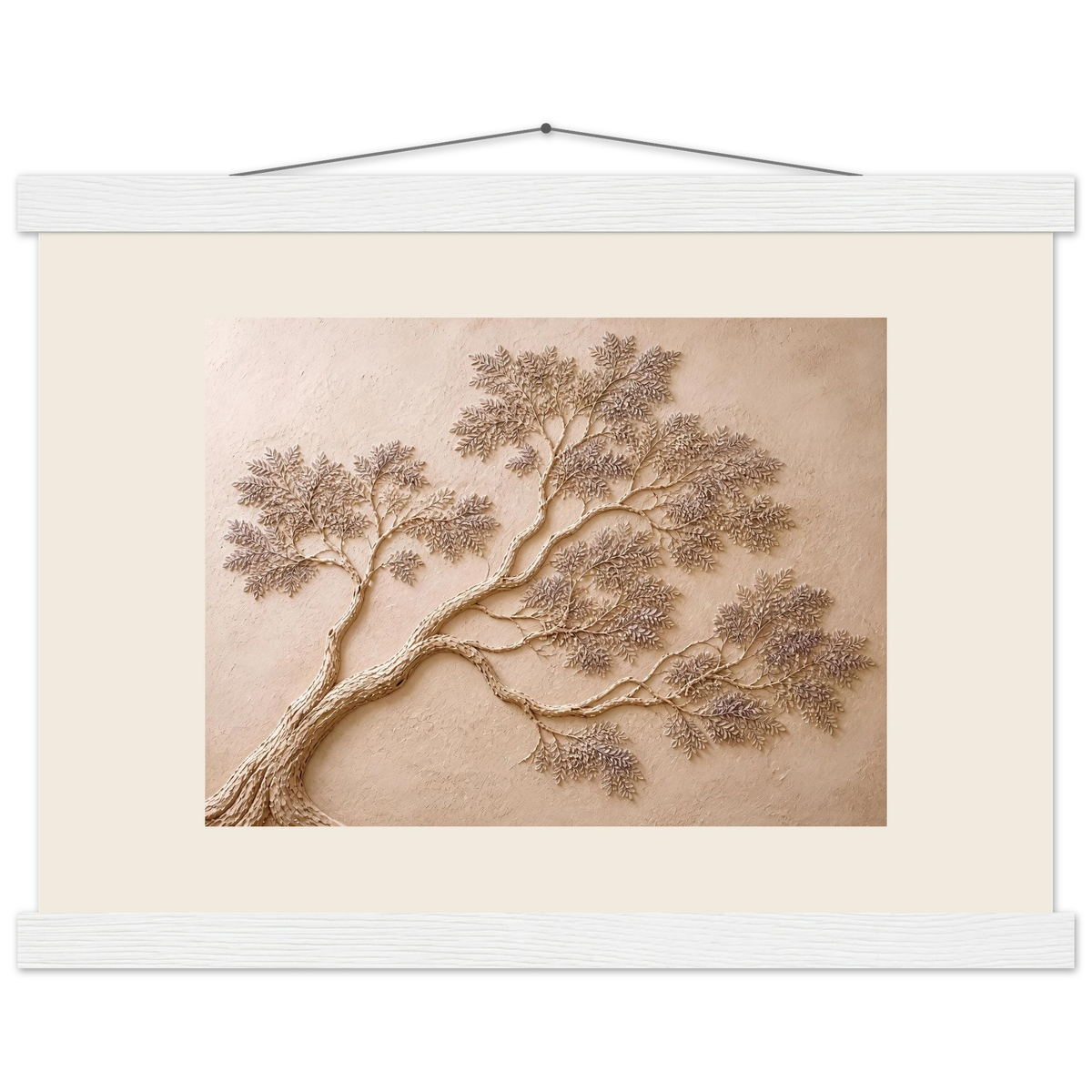 Lilac Reach: flowers and botanical. Fine art poster, alternate frame and size.