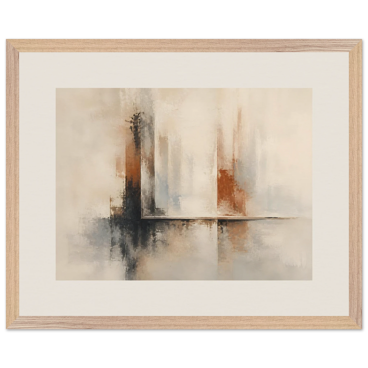 Mineral Threshold: architecture, geometry and rust. Framed fine art print by The Light Stays.