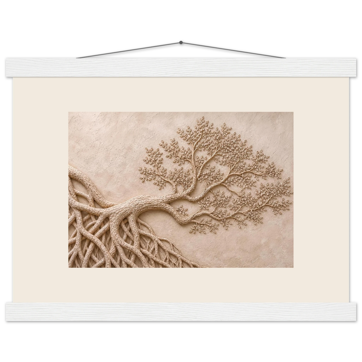 Root Lattice, petra and herbarium. Archival fine art poster shown framed.