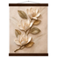 Magnolia Ascent: flowers and botanical. Fine art poster, alternate frame and size.