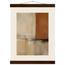 Terracotta Diptych, Panel I of II, two panels, terracotta and cream. Archival fine art poster shown framed.