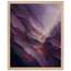 Violet Infinity: moon and night. Framed fine art print, alternate frame and size.