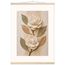 Carved Camellia, flowers and botanical. Archival fine art poster shown framed.