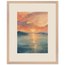 Setouchi Peach Dawn: riviera and japandi. Museum-quality framed fine art print.