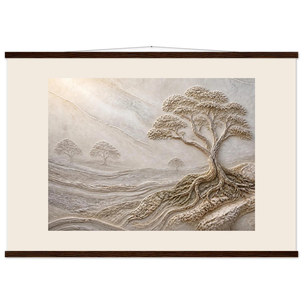 Old Growth: petra and herbarium. Fine art poster, alternate frame and size.