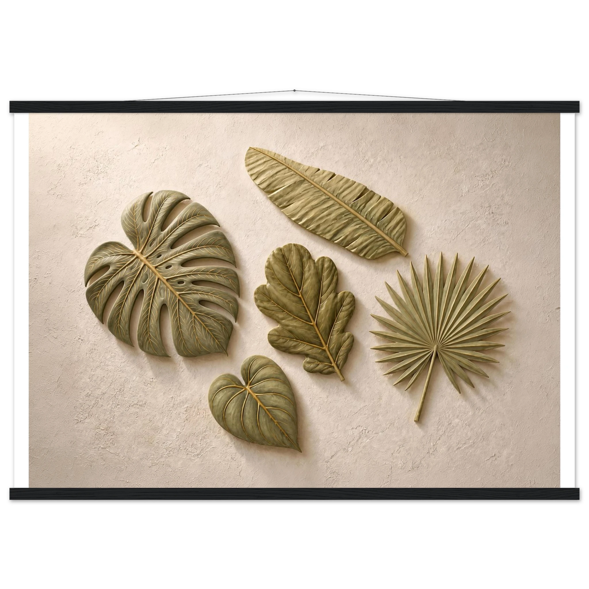 Green Constellation: botanical, green and loose rhythm. Fine art poster by The Light Stays.