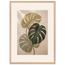 Stone Monstera, botanical and nature. Archival framed fine art print shown framed.
