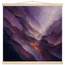 Violet Infinity: moon and night. Fine art poster, alternate frame and size.