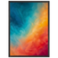 Teal and Orange: gradient, sea and dusk. Framed fine art print, alternate frame and size.