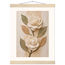 Carved Camellia: flowers and botanical. Fine art poster.