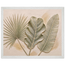 Three Leaves: botanical and nature. Framed fine art print, alternate frame and size.