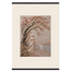 Spring Walk, impasto, lake and blossoming tree. Archival fine art poster shown framed.