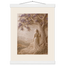 Old Friend, impasto, figure and companion tree. Archival fine art poster shown framed.