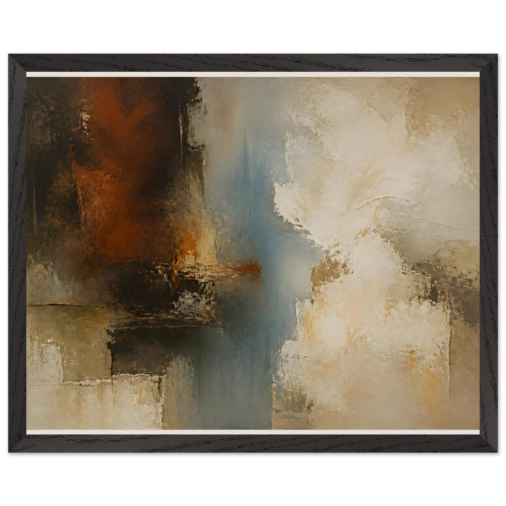 Golden Night: moon and night. Museum-quality framed fine art print.