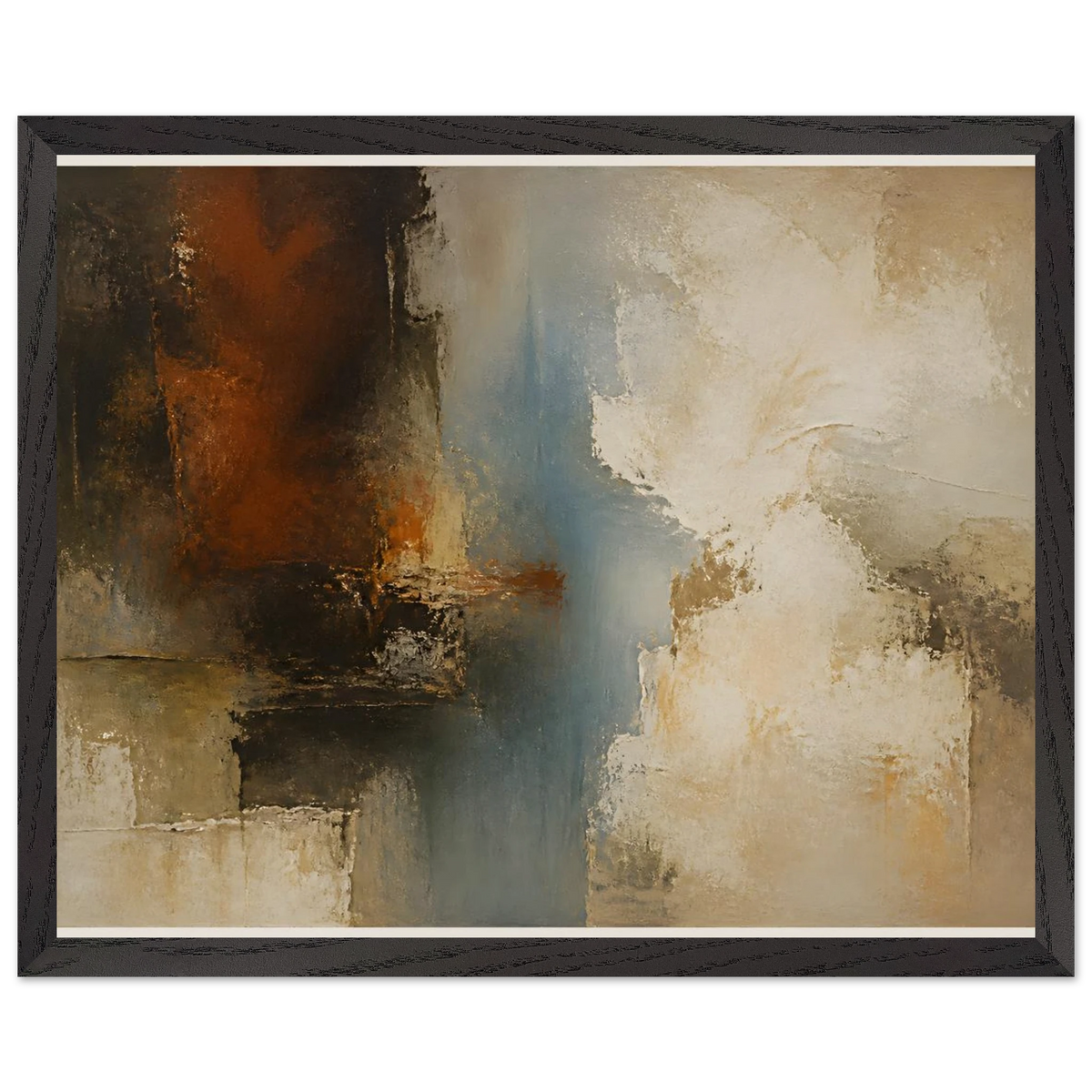 Golden Night: moon and night. Museum-quality framed fine art print.