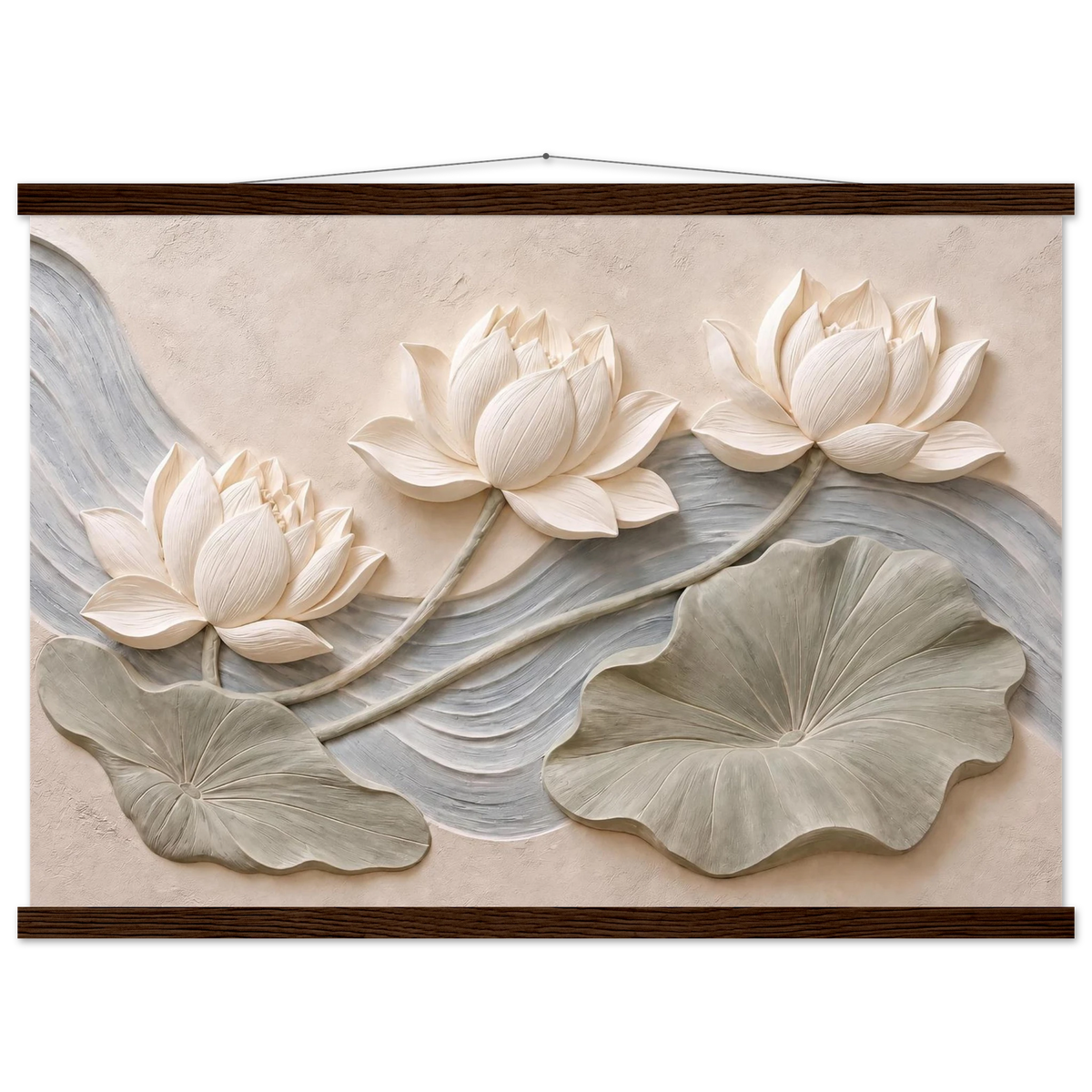 Lotus Current: flowers and botanical. Fine art poster by The Light Stays.
