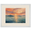 Setouchi Peach Dawn: riviera and japandi. Framed fine art print by The Light Stays.