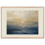 Golden Sea Mist: sea and coastal landscape. Museum-quality framed fine art print.