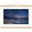 Blue Hour Shore: sea and coastal landscape. Fine art poster.