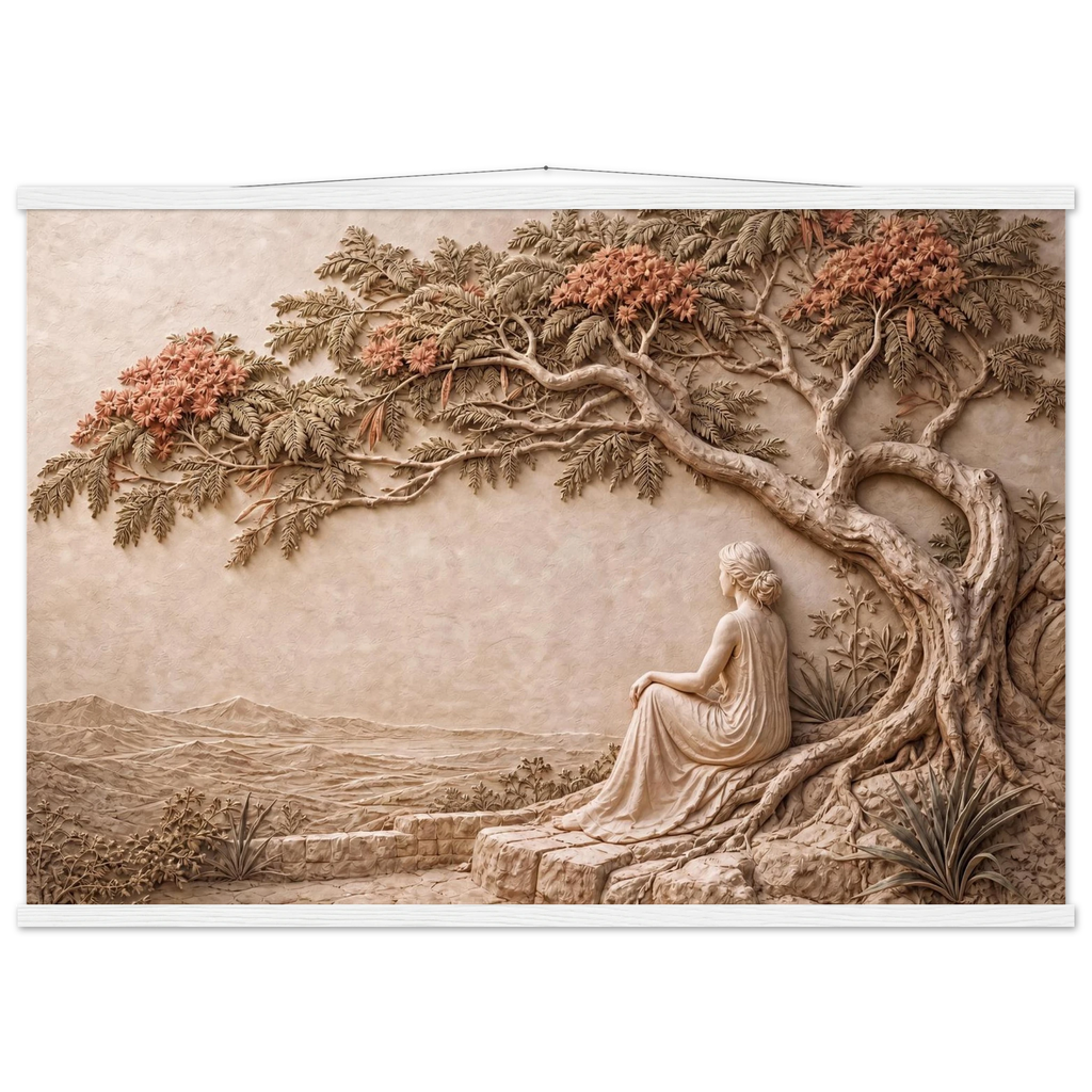 Under the Blossoms: petra and flora. Fine art poster by The Light Stays.