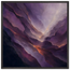 Violet Infinity: moon and night. Museum-quality framed fine art print.