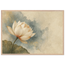 First Lotus Light: flowers and botanical. Framed fine art print, alternate frame and size.