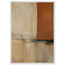 Terracotta Diptych, Panel I of II: two panels, terracotta and cream. Framed fine art print by The Light Stays.