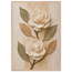 Carved Camellia: flowers and botanical. Framed fine art print, alternate frame and size.