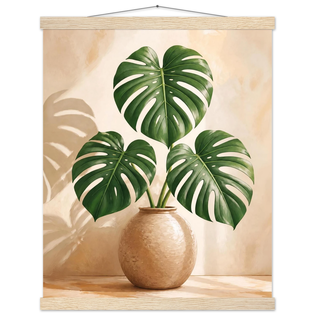 Vessel and Shadow, mediterranean and earth tones. Archival fine art poster shown framed.