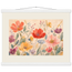 Floral Rhythm: flowers and botanical. Fine art poster, alternate frame and size.