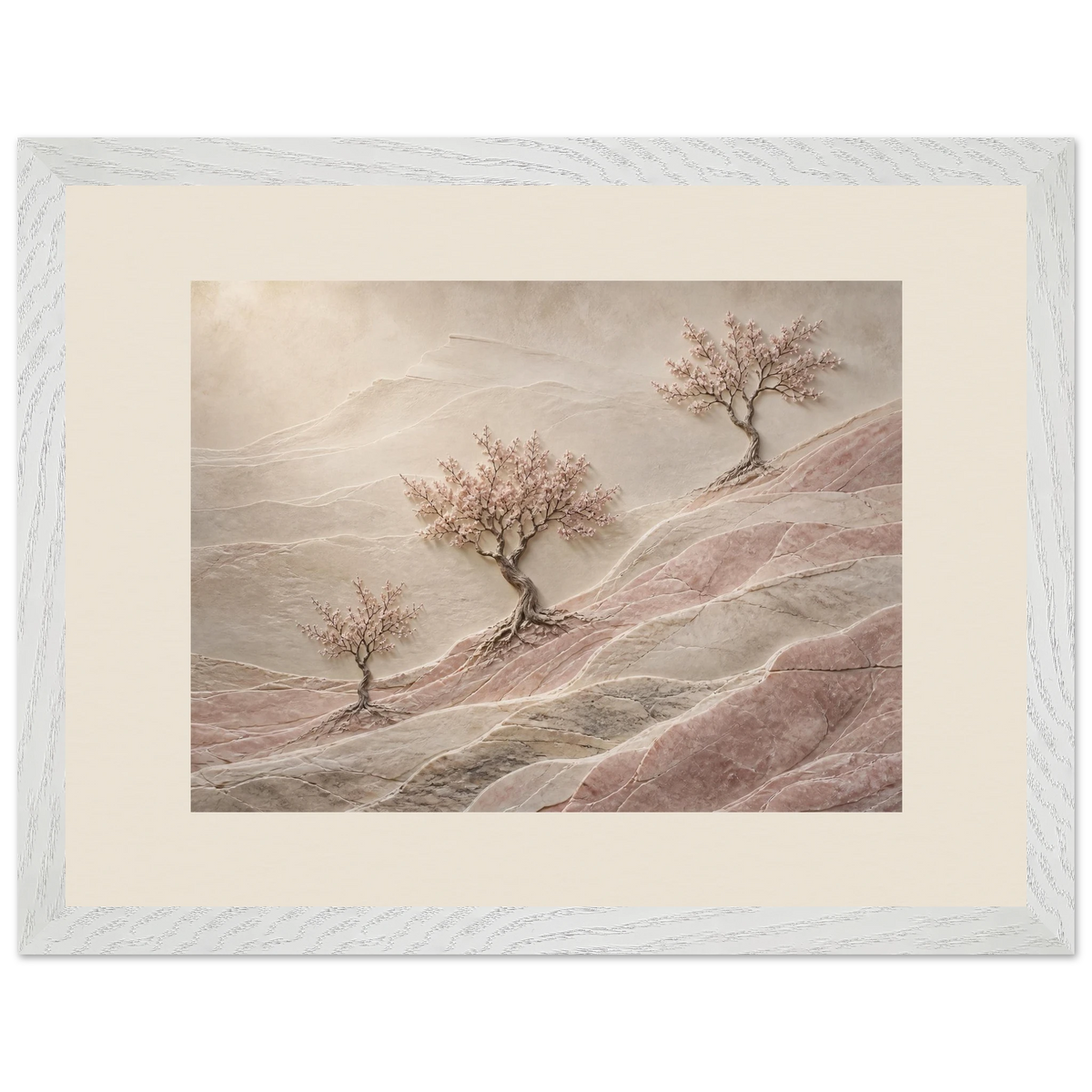 Blossom Terraces: flowers and botanical. Framed fine art print by The Light Stays.