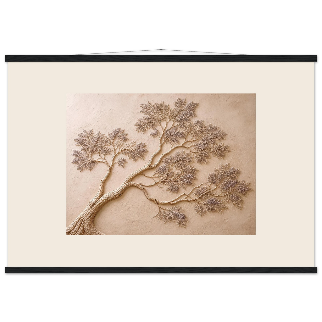 Lilac Reach, flowers and botanical. Archival fine art poster shown framed.