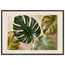 Four Greens: leaves, vivid green and impasto. Museum-quality framed fine art print.