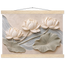Lotus Current, flowers and botanical. Archival fine art poster shown framed.