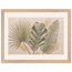 Three Leaves: botanical and nature. Framed fine art print, alternate frame and size.