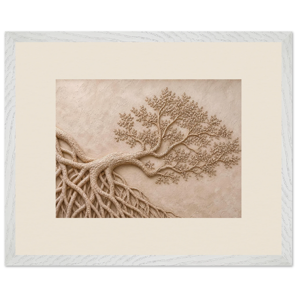 Root Lattice: petra and herbarium. Framed fine art print by The Light Stays.