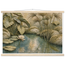 Papyrus Pond: lake, papyrus and serene greens. Fine art poster by The Light Stays.