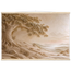 Sandstone Dawn, lumen and siena. Archival fine art poster shown framed.