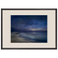 Blue Hour Shore: sea and coastal landscape. Framed fine art print, alternate frame and size.