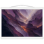 Violet Infinity: moon and night. Fine art poster, alternate frame and size.
