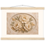 Peonies in Stone: flowers and botanical. Fine art poster.