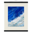 Cobalt Foam: abstract, cobalt and sea foam. Fine art poster by The Light Stays.