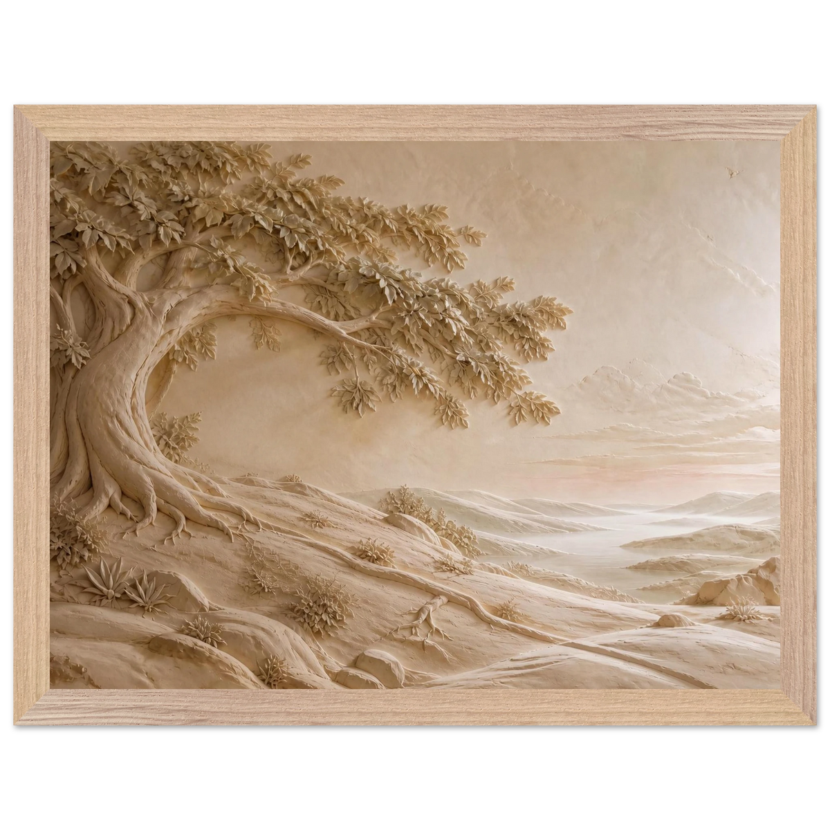 Sandstone Dawn: lumen and siena. Framed fine art print by The Light Stays.