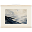 Tidal Ink, sea and coastal landscape. Archival fine art poster shown framed.
