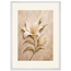 Alabaster Lily: flowers and botanical. Museum-quality framed fine art print.