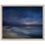 Blue Hour Shore: sea and coastal landscape. Framed fine art print, alternate frame and size.