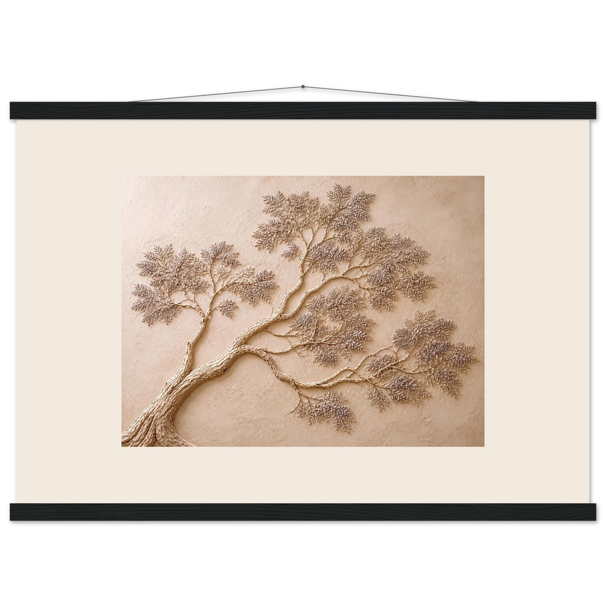 Lilac Reach, flowers and botanical. Archival fine art poster shown framed.